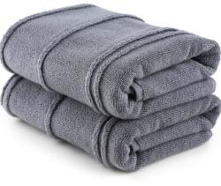 Hobby Home® Set 2 prosoape 75x150 cm bumbac 100% microcoton, Hobby Home, Arden Gri inchis Prosop