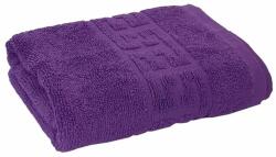 Pucioasa Prosop bumbac 100% cu bordura greceasca, 500gr/m2, 70x140cm, Mov Prosop