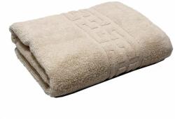 Pucioasa Prosop bumbac 100% cu bordura greceasca, 500gr/m2, 30x50cm Bej Prosop