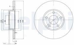 DELPHI Disc frana DELPHI BG2749 (BG2749) - fixbox