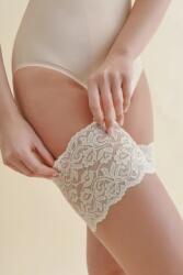 Gabriella Benzi de protecție coapse de dantelă ecru, XL/XXL