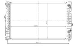 Audi A4 1999-2000 - Vízhűtő (630x400x32) aut. váltóshoz