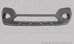 Opel Mokka 2012-2019 - Első lökhárító alsó rész, fekete, szenz. jel