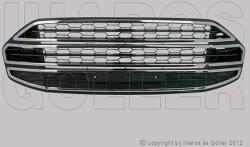 Ford EcoSport 2012-2017 - Rács a lökhárítóba közép, króm díszlécekkel