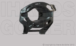 Renault Clio 2009-2012 - Rács az első lökhárítóba jobb, ködlámpás