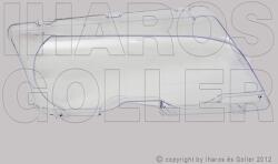 BMW 3 2001-2005 E46 - Fényszóró üveg jobb (Coupé/Cabrio) -03.02 TYC