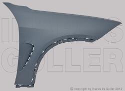 BMW X5 2013-2018 F15 - Első sárvédő jobb, műanyag, alapozott