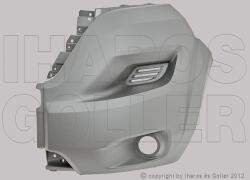 Fiat Ducato 2014-2023 - Első lökhárító sarok bal ködlámpás, s. szürke - alkatresz - 13 590 Ft