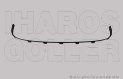 Peugeot Partner 2012-2015 - Első lökhárító, középső rács fekete keret