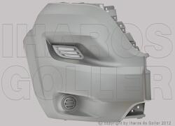 Fiat Ducato 2014-2023 - Első lökhárító sarok jobb nem ködlámpás, s. szürke - alkatresz - 12 698 Ft