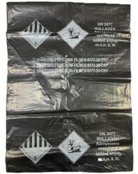 Minősített ADR hulladék gyűjtőzsák újrahasznosított PE barcas 95x125 cm 60mc fekete (8814) - fotoland
