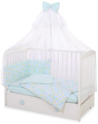 BabyLion 5 részes ágyneműhuzat szett - Kék pillangók - manopalota