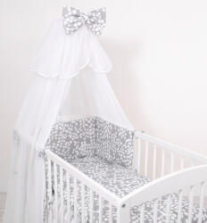 BabyLion 5 részes ágyneműhuzat szett - Szürke buborékok - manopalota