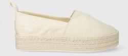Calvin Klein Jeans espadrilles PLATFORM ESPADRILLE ML BTW bézs, platformos - bézs Női 41
