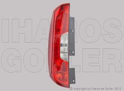Fiat Doblo 2015-2022 - Hátsó lámpa üres bal (dupla h. ajtós) SZGK