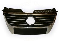 VW Passat 2005-2010 - HUT króm-fekete króm díszl. (15cm embl. ) szenz. jel