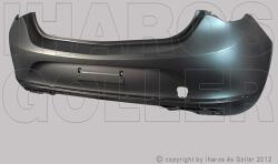 Opel Astra J/2 2012- - Hátsó lökhárító alapozott, szenz. jel. (5 ajtós)