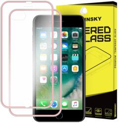 3D METALLIC edzett üveg elöl+hátul Apple iPhone 7 Plus / iPhone 8 Plus rózsaszín