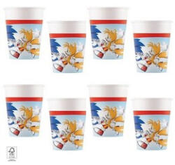 Decorata Party Parpírpohár 200ml 8db, Sonic (LUFI354704)