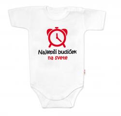 Baby Nellys Rövid ujjú body A világ legjobb ébresztőórája, Baby Nellys, fehér Velikost koj. oblečení: 80 (9-12m) - babylaska - 1 904 Ft