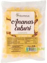 ECONATUR Ananas Cuburi Confiate 100g