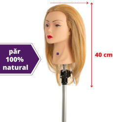 Labor PRO Cap manechin par natural - lungime 40 cm - Labor Pro (I113)