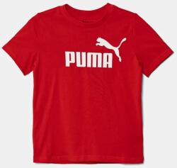 PUMA gyerek pamut póló ESS No. 1 Logo Tee piros, nyomott mintás, 684906 - piros 140