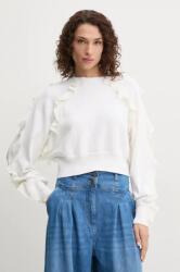TWINSET pamut pulóver könnyű, női, fehér, 251AP3180 - fehér L