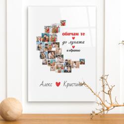 Art Gift Decor Стъклено пано със снимки - До луната и обратно