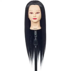 Sibel Cap de Antrenament Sibel Jessy - Păr Artificial Negru 30-50 cm, Ideal pentru Coafuri și Tunsori (SB209369)