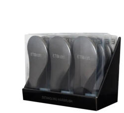 ETB Hair Display cu 9 Perii Profesionale Negre Pentru Descâlcire (EH10029BLK)