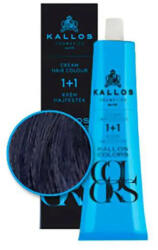 Kallos Colors Vopsea de Păr Permanentă 60ml Culoare Uniformă și Acoperire Completă a Firelor Albe (KAVPC1C)