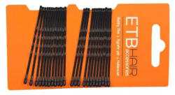 ETB Hair Agrafe Profesionale pentru Păr, Negru, 6 cm, 24 buc - Fixare Sigură, Design Italian, Eleganță în Detaliu (EH5924BN)