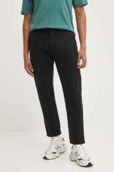 HUGO BOSS pamut nadrág fekete, egyenes, 50525176 - fekete 31/34