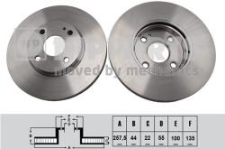 NIPPARTS Disc frana NIPPARTS N3303103 - piesa-auto