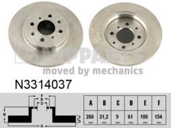 NIPPARTS Disc frana NIPPARTS N3314037 - piesa-auto