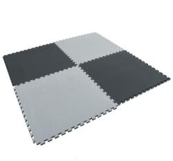 Törökország Puzzle Tatami Torna Szönyeg Elem 100 X 100 X 2 Cm Védőszegéllyel Szürke/Fekete (ELG201)