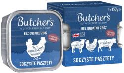 Butcher's Original mix of flavors juicy liver or kidney pates 4x150 g
