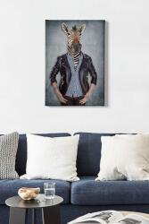 Bract Tablou Canvas Zebra, Multicolor, 70x50 cm (529TCR1173)