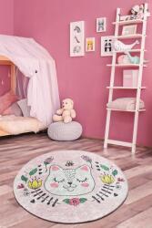 Chilai Home Covor de Copii Rotund Pisica Sophie, Multicolor, 200x200 cm (876CHL1213) Covor
