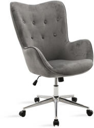 PAKKETO Sef scaun de birou Kido gri catifea 72x64 (046-000015)