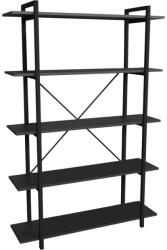 PAKOWORLD Biblioteca Reson, Antracit - Stejar, 120x34x180 cm (321-000002) Biblioteca