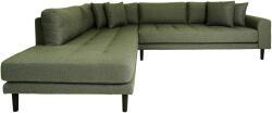 Nordichouse Coltar Lido, stânga, Verde Olive, 257x76x92 cm (NH1301416) Canapea