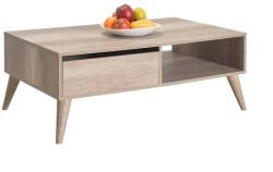 Adore Masuta Cafea cu sertar Adore Living, Alb - Maro - Natur, 110x42x65 cm (SHP-655-TT-1) Masa de cafea