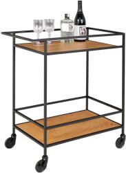 Nordichouse Cărucior servire, Natural - Negru, 40x79x68 cm (NH2101535) Masa de cafea