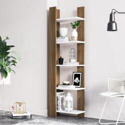 Minima Biblioteca Reeta, Nuc - Alb, 45x26x160 cm (598MNM1510) Biblioteca