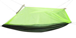 AVEX Hamac de Camping Dublu (2 persoane), 200 x 100 cm + Plasa de tantari, culoare Verde - polytron