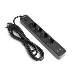 Videx 4 Plug + 2 USB 3 m Switch (LEDM VF PD43G1QC1PD B)