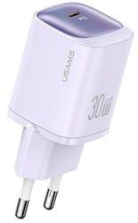 USAMS cc251 hálózati töltő type-c aljzat (30w, gan, pd gyorstöltő) lila (CC251TC03) - rufusz