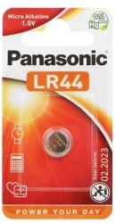 Panasonic gombelem (LR44, 1, 5 V, alkáli, 1 db/csomag) (LR44L-1BP-PAN / LR44EL61B)